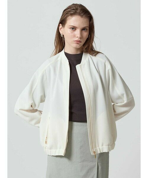 Aquascutum/アクアスキュータム ダブルクロスブルゾン ﾎﾜｲﾄ 8