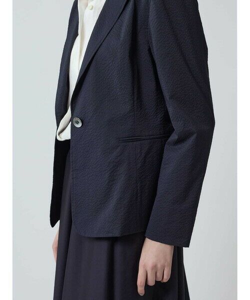 Aquascutum / アクアスキュータム テーラードジャケット | ストライプサッカージャケット | 詳細1