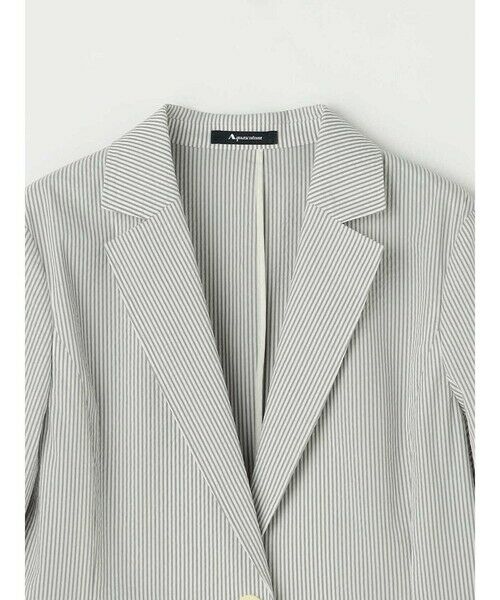 Aquascutum / アクアスキュータム テーラードジャケット | ストライプサッカージャケット | 詳細13