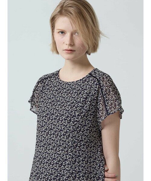 Aquascutum / アクアスキュータム ドレス | 幾何フラワーPRINTワンピース | 詳細5