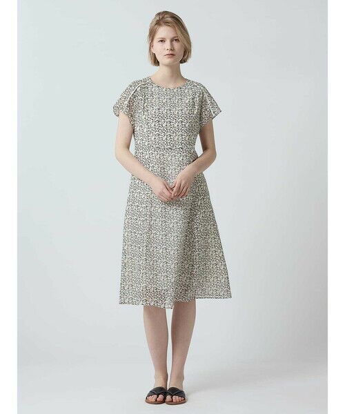 Aquascutum / アクアスキュータム ドレス | 幾何フラワーPRINTワンピース | 詳細13