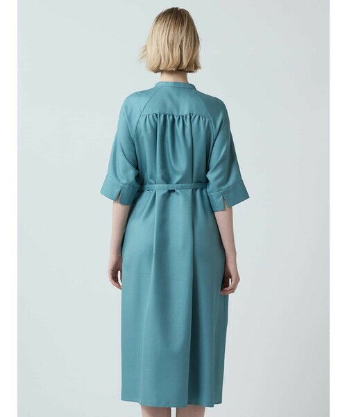 Aquascutum / アクアスキュータム ドレス | ギャザーシャツワンピース | 詳細4