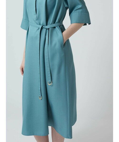 Aquascutum / アクアスキュータム ドレス | ギャザーシャツワンピース | 詳細5