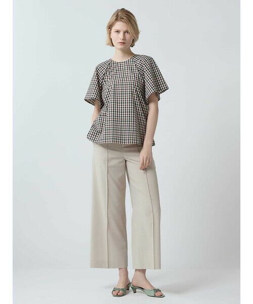 Aquascutum アクアスキュータム チェック 柄 半袖 シャツ ブラウス Aquascutum アクアスキュータム チェック 柄 半袖 シャツ