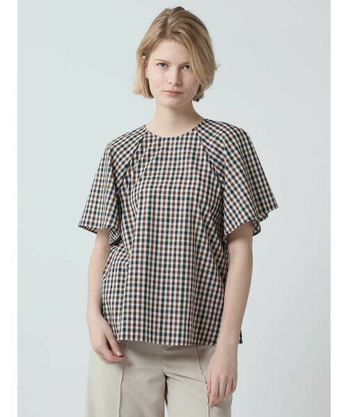 Aquascutum/アクアスキュータム クラブチェックブロードブラウス ネイビー 10 Aquascutum/アクアスキュータム クラブチェックブロードブラウス ネイビー 10