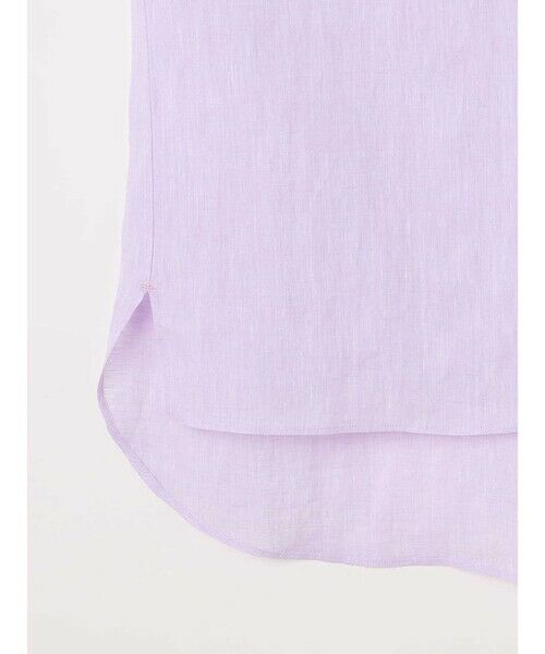 Aquascutum / アクアスキュータム シャツ・ブラウス | ナチュラルリネン バンドカラーシャツ | 詳細10