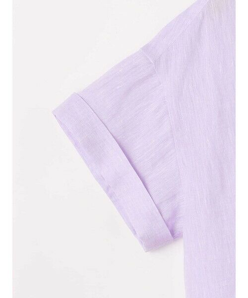 Aquascutum / アクアスキュータム シャツ・ブラウス | ナチュラルリネン バンドカラーシャツ | 詳細9