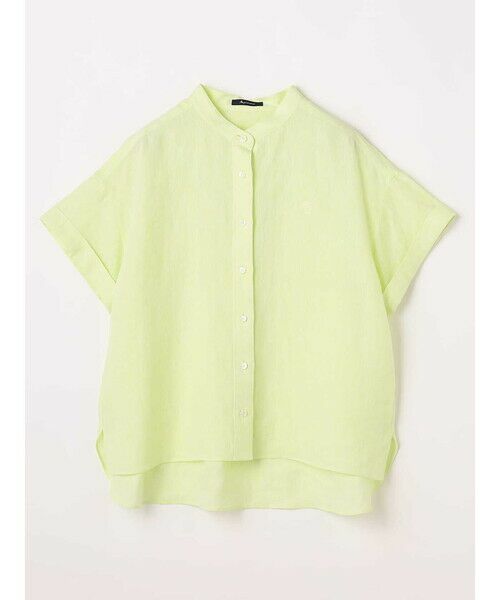 Aquascutum / アクアスキュータム シャツ・ブラウス | ナチュラルリネン バンドカラーシャツ | 詳細15