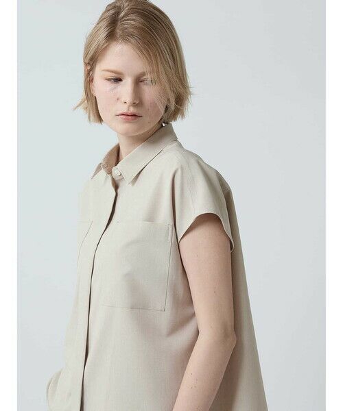 Aquascutum / アクアスキュータム シャツ・ブラウス | リフラクスノースリーブシャツ | 詳細2