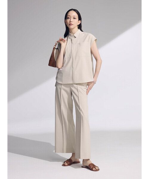 Aquascutum / アクアスキュータム シャツ・ブラウス | リフラクスノースリーブシャツ | 詳細4