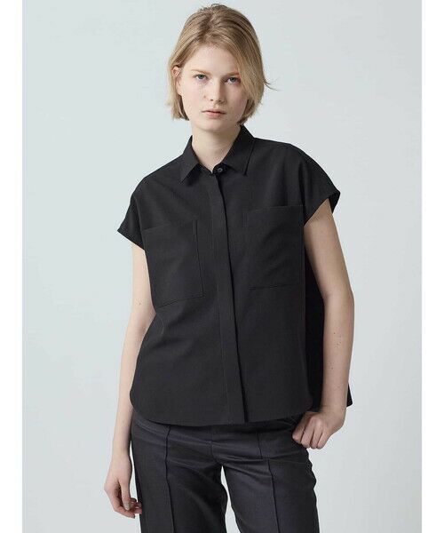 Aquascutum / アクアスキュータム シャツ・ブラウス | リフラクスノースリーブシャツ | 詳細11