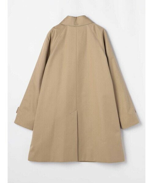 Aquascutum ベージュ ステンカラーコート AQW】コットンポリツイルステンカラーコート