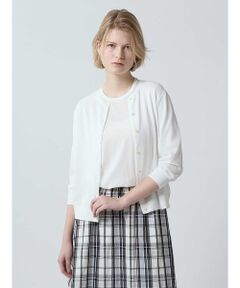 アクアスキュータム　カシミヤ入りジップアップブルゾン　リバーシブル　ニット　M Aquascutum(アクアスキュータム) / アクアスキュータム/ブルゾン
