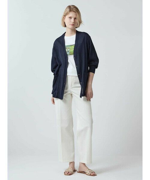 Aquascutum / アクアスキュータム ニット・セーター | ドライコットンロングカーディガン | 詳細1