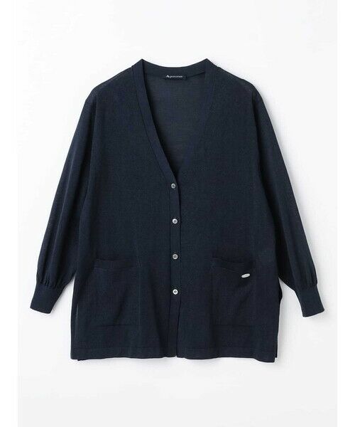Aquascutum / アクアスキュータム ニット・セーター | ドライコットンロングカーディガン | 詳細3