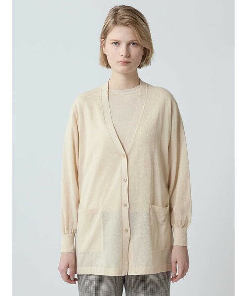 Aquascutum / アクアスキュータム ニット・セーター | ドライコットンロングカーディガン | 詳細6