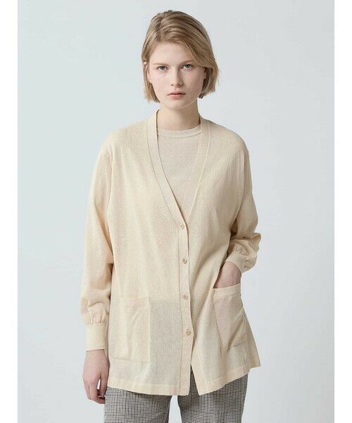 Aquascutum / アクアスキュータム ニット・セーター | ドライコットンロングカーディガン | 詳細9