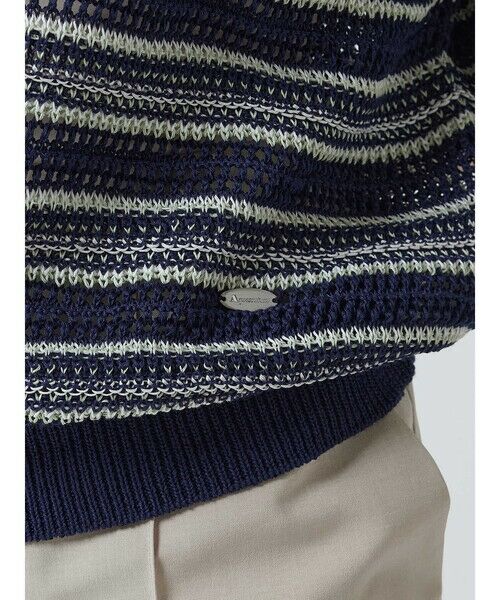 Aquascutum / アクアスキュータム ニット・セーター | メッシュニットプルオーバー | 詳細2