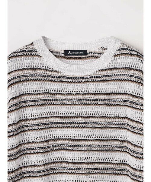 Aquascutum / アクアスキュータム ニット・セーター | メッシュニットプルオーバー | 詳細12