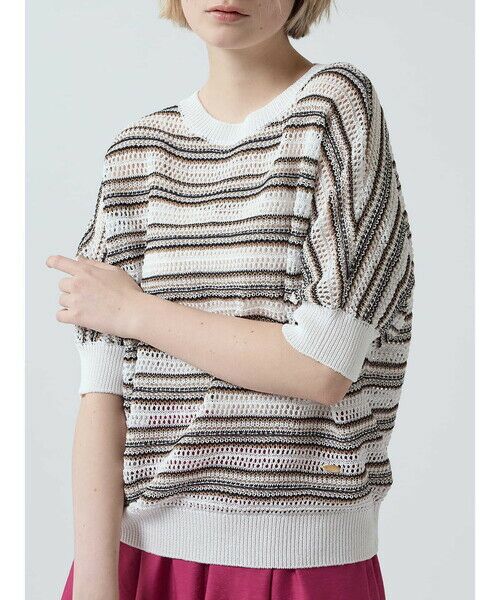 Aquascutum / アクアスキュータム ニット・セーター | メッシュニットプルオーバー | 詳細9