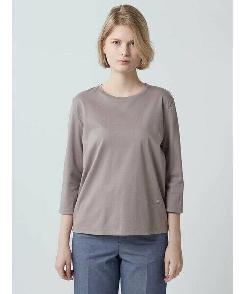 Aquascutum / アクアスキュータム カットソー | スビンスムース７分袖カットソー | 詳細3