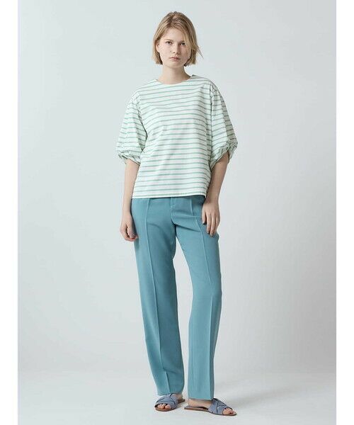 Aquascutum / アクアスキュータム カットソー | パフスリーブボーダーカットソー | 詳細1