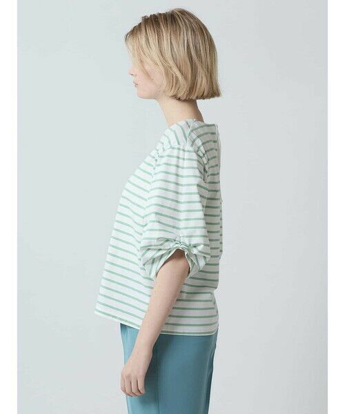 Aquascutum / アクアスキュータム カットソー | パフスリーブボーダーカットソー | 詳細3