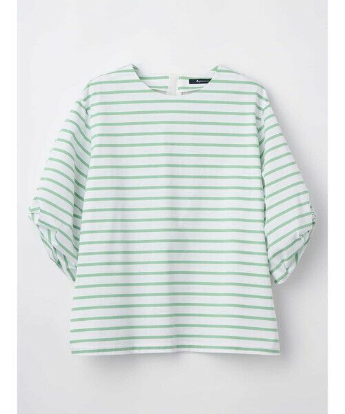 Aquascutum / アクアスキュータム カットソー | パフスリーブボーダーカットソー | 詳細6