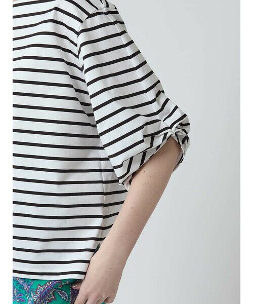 Aquascutum / アクアスキュータム カットソー | パフスリーブボーダーカットソー | 詳細13