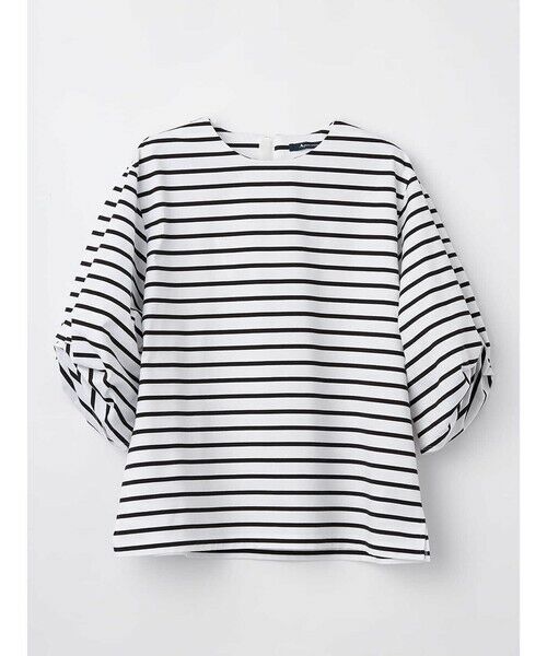 Aquascutum / アクアスキュータム カットソー | パフスリーブボーダーカットソー | 詳細14
