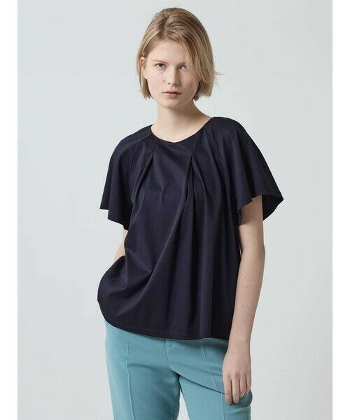 Aquascutum/アクアスキュータム ソフィア タックデザインカットソー ネイビー 8 Aquascutum/アクアスキュータム ソフィア タックデザインカットソー ネイビー 8