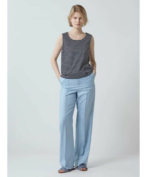 Aquascutum / アクアスキュータム カットソー | プリマシャインボーダータンクトップ | 詳細1