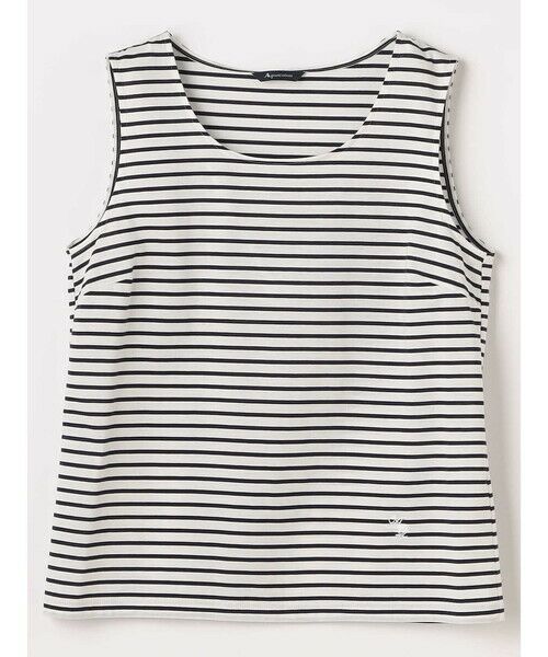 Aquascutum / アクアスキュータム カットソー | プリマシャインボーダータンクトップ | 詳細10