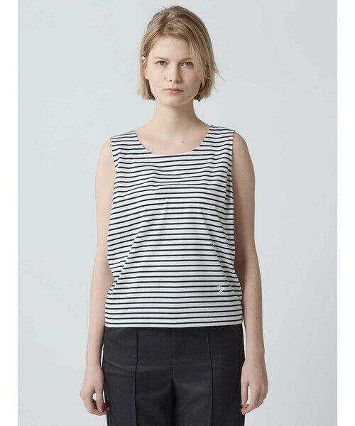 Aquascutum / アクアスキュータム カットソー | プリマシャインボーダータンクトップ | 詳細6