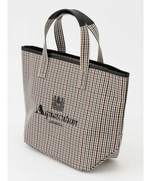 Aquascutum レザー　ナイロン　2way ショルダーバッグ　チェック柄 Aquascutum チェック柄 ショルダーバッグ - メルカリ