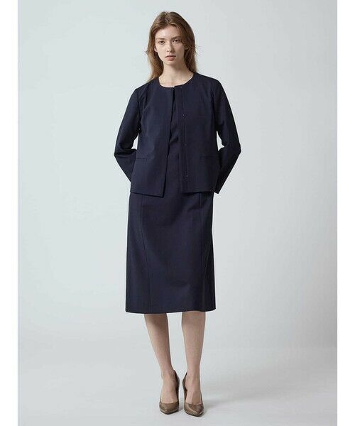 Aquascutum / アクアスキュータム テーラードジャケット | 【セットアップ対応】アナスタシアノーカラージャケット | 詳細1