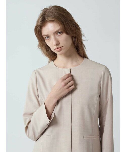 Aquascutum / アクアスキュータム テーラードジャケット | 【セットアップ対応】アナスタシアノーカラージャケット | 詳細11