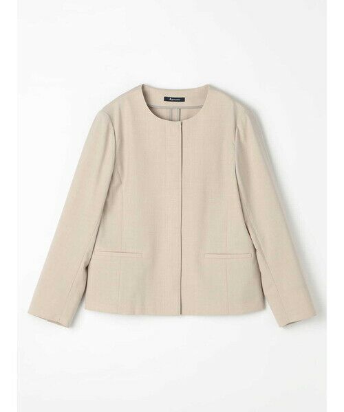 Aquascutum / アクアスキュータム テーラードジャケット | 【セットアップ対応】アナスタシアノーカラージャケット | 詳細12