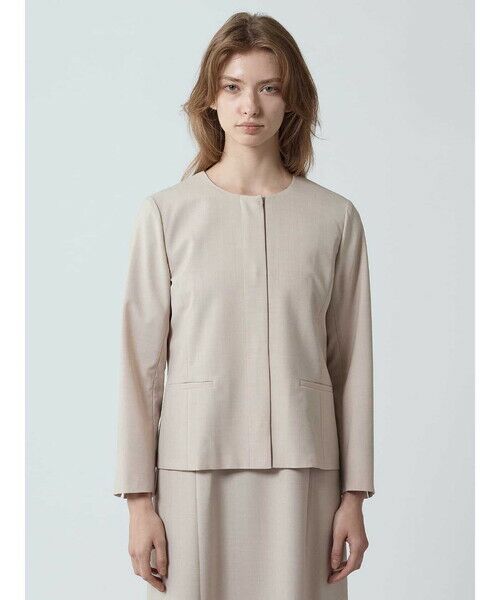 Aquascutum / アクアスキュータム テーラードジャケット | 【セットアップ対応】アナスタシアノーカラージャケット | 詳細7