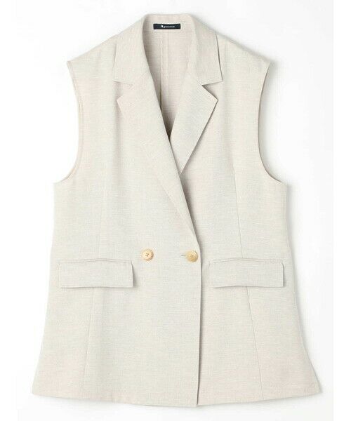 Aquascutum / アクアスキュータム テーラードジャケット | リネンライクオックス ジレ | 詳細7