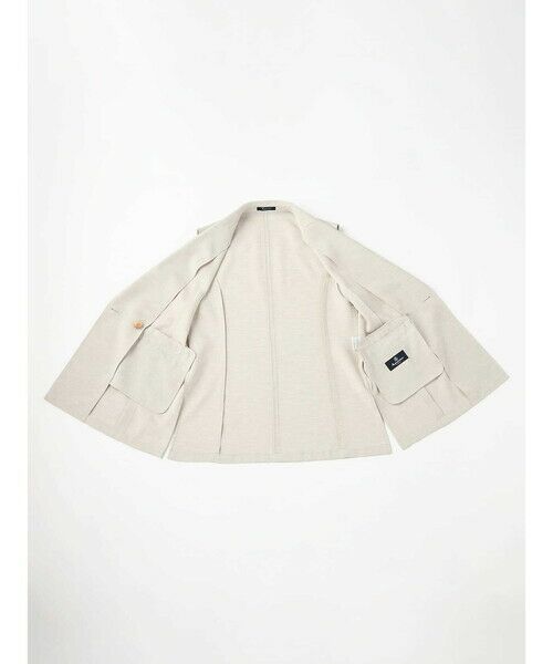 Aquascutum / アクアスキュータム テーラードジャケット | リネンライクオックス ジレ | 詳細8