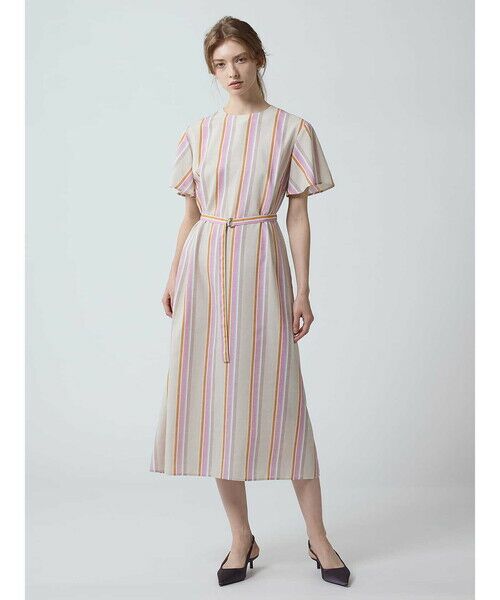 Aquascutum / アクアスキュータム ドレス | ストライププリント サマードレス | 詳細1