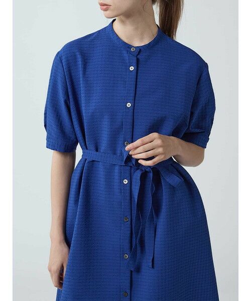 Aquascutum / アクアスキュータム ドレス | サッカーストレッチ シャツドレス | 詳細1