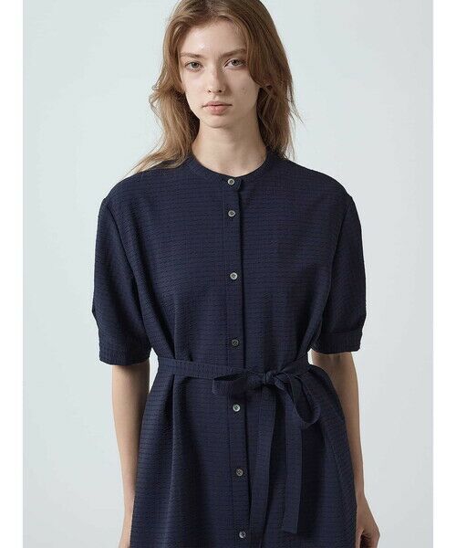 Aquascutum / アクアスキュータム ドレス | サッカーストレッチ シャツドレス | 詳細8