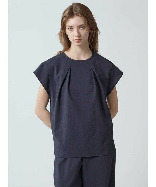 Aquascutum/アクアスキュータム 【セットアップ対応】ストレッチブラウス ネイビー 8 Aquascutum/アクアスキュータム 【セットアップ対応】ストレッチブラウス ネイビー 8