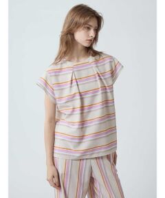 Aquascutum / アクアスキュータム シャツ・ブラウス | 【セットアップ対応】ストライププリントブラウス