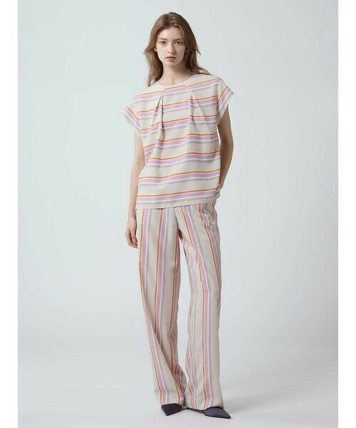 Aquascutum / アクアスキュータム シャツ・ブラウス | 【セットアップ対応】ストライププリントブラウス | 詳細1