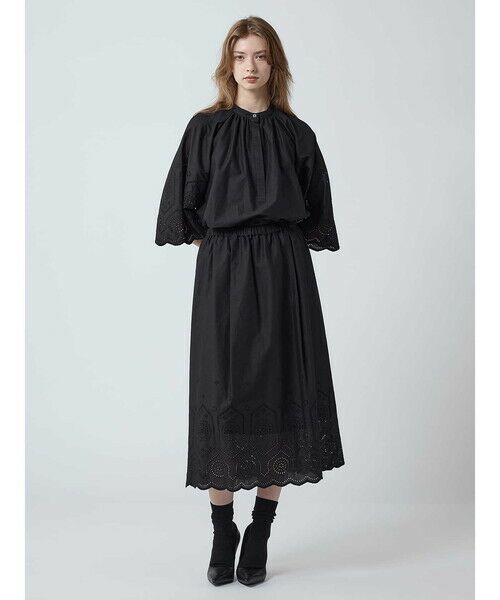 Aquascutum / アクアスキュータム ミニ・ひざ丈スカート | 【セットアップ対応】スカラップレーススカート | 詳細1