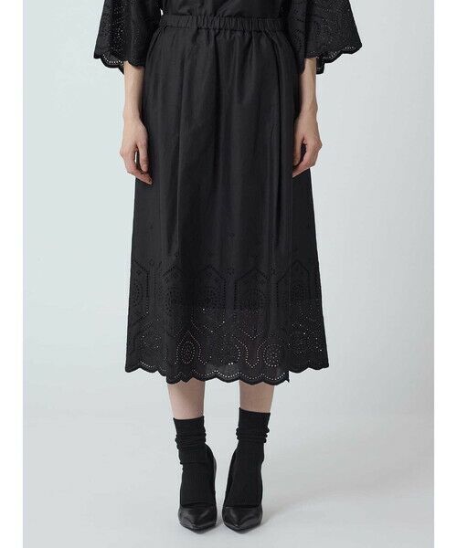 Aquascutum / アクアスキュータム ミニ・ひざ丈スカート | 【セットアップ対応】スカラップレーススカート | 詳細2