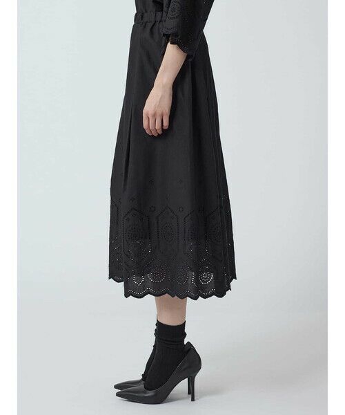 Aquascutum / アクアスキュータム ミニ・ひざ丈スカート | 【セットアップ対応】スカラップレーススカート | 詳細3